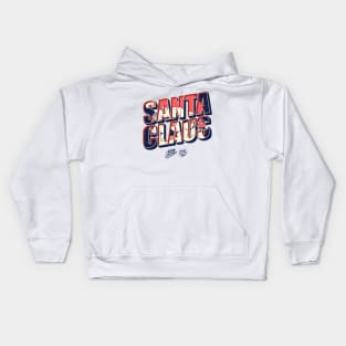 SANTACLAUS TYPOGRAPHY Kids Hoodie